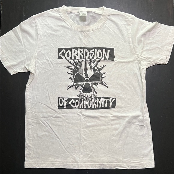 T-shirt Corrosion Of Conformity 'Crâne' - Blanc - Neuf Avec étiquettes - Taille Variable